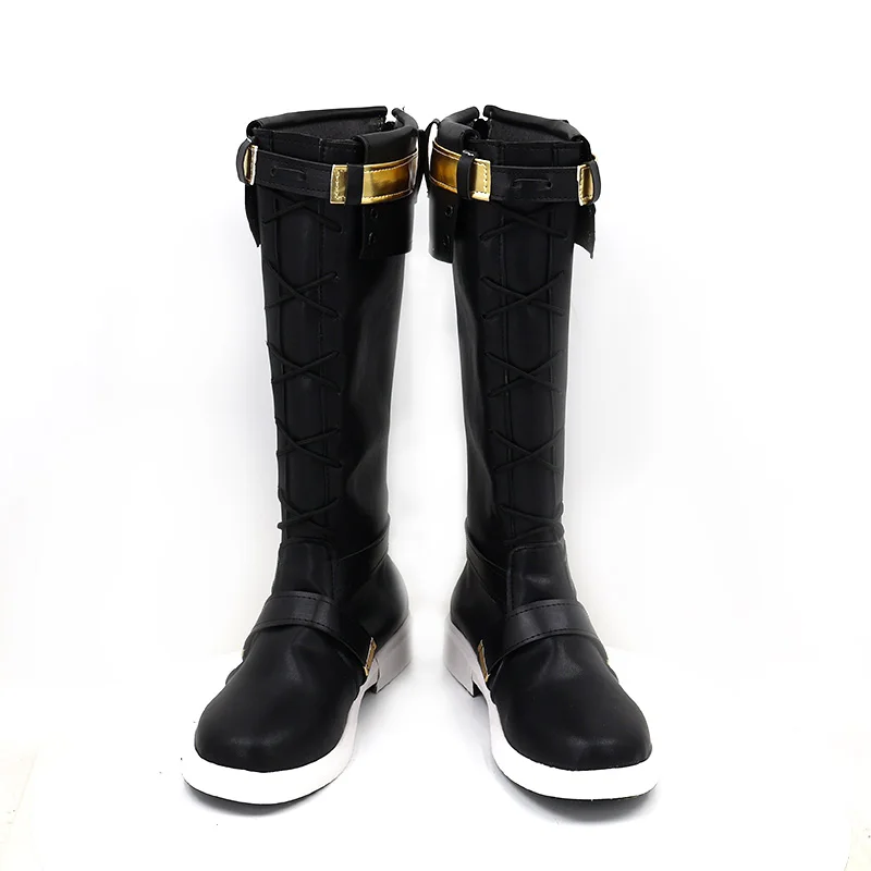 Honkai Impact 3 Kevin Kaslana Cosplay Leren Schoenen Halfhoge Laarzen Halloween Maskerade Carnaval Party Kostuum Rekwisieten