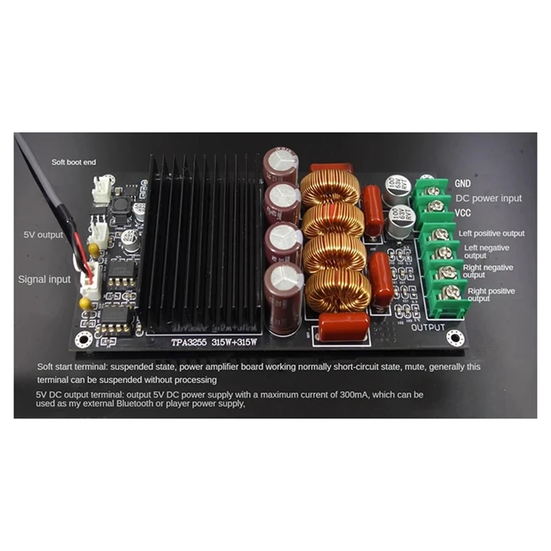 TPA3255 2X300w Stereo HIFI Digital Amplifier Board For Car Speaker Subwoofer Home