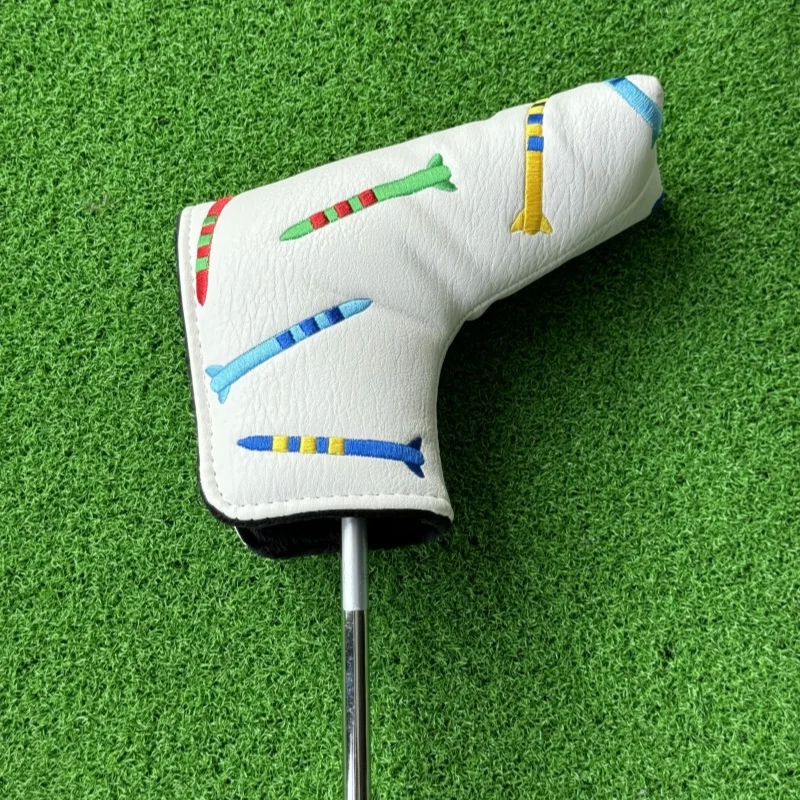 Golf Putter Cover Head Cover Tee Pattern Golf Driver Cover Blade Putter Head covers Hybrid UT Club Cover Set Golf Accessories - view 4
