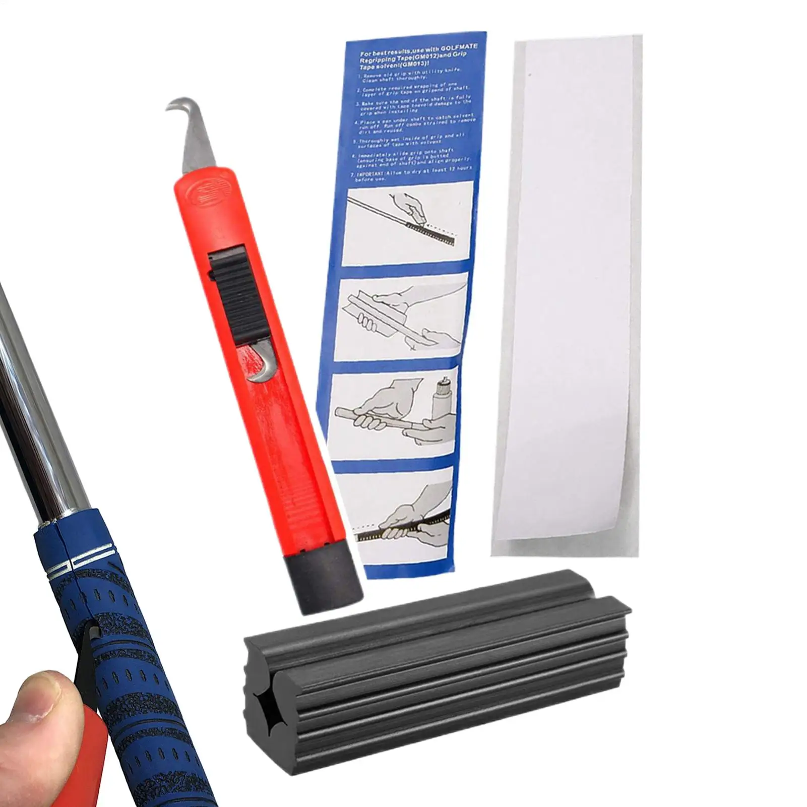 

Набор для замены противоскользящих ручек для гольфа, повышает контроль и комфорт, простая установка своими руками для начинающих, тренировок и домашних тренировок