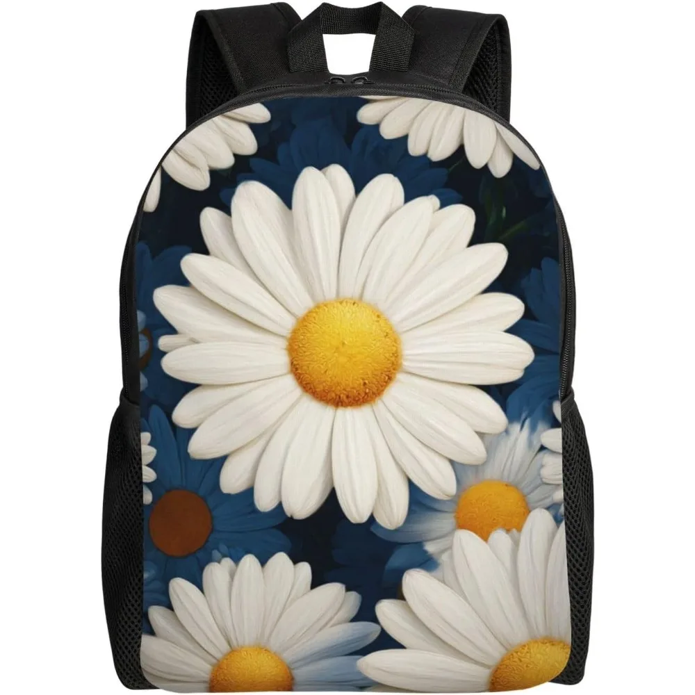 

Bookbags For Women Men Lightweight Laptop Backpack Daisy Daypack Computer Bag