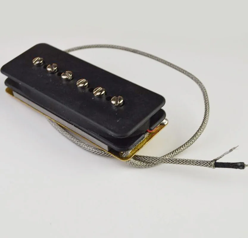 P90 Pickup Alnico 5 Twin Bar Vintage Soapbar P90 low noice Neck-6.4K Bridge-7.4K for Electric Guitar