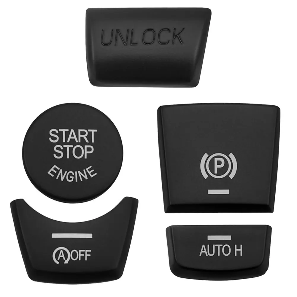 لسيارات BMW 5 6 7 Series فرامل اليد للسيارات والمحرك بدء إيقاف غطاء أزرار ملصق لنماذج الملحقات الداخلية 2011 2017 #5