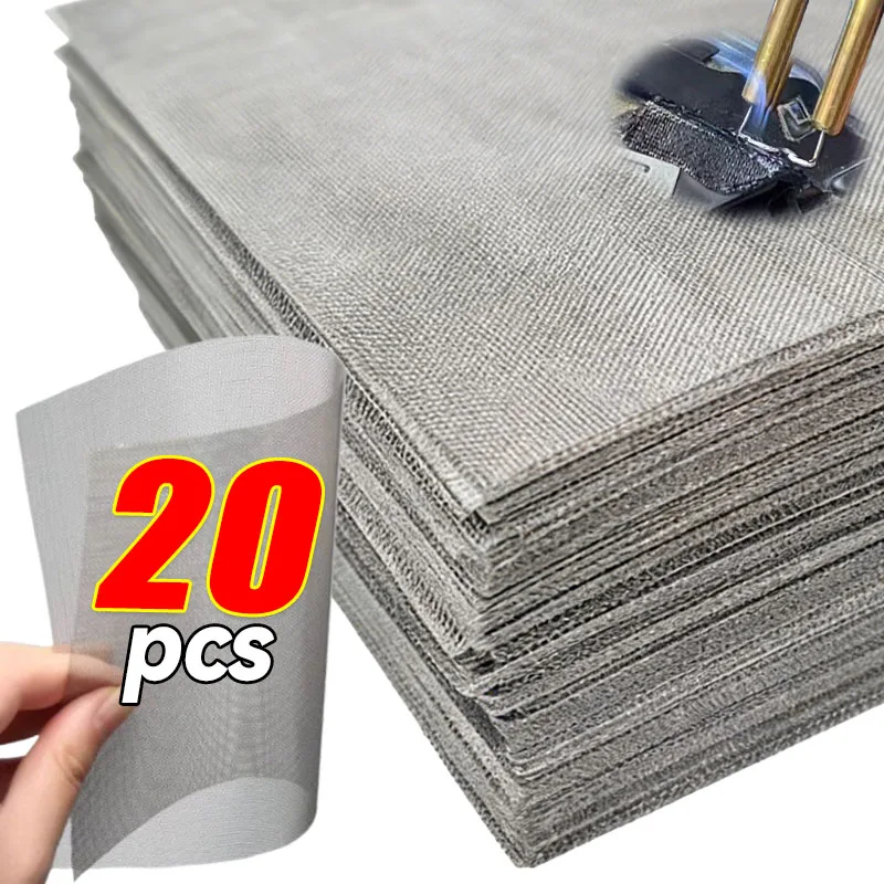 

Stainless Steel Repair Mesh Bumper Plastic Crack Repair Mesh Welded Wire Auto Bumper Body Hood Ventilation Mesh 15x20cm