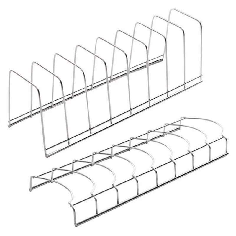 Stainless Steel Kitchen Bowl Dish Organizer Holder Home Cutlery Pot Lid Rack Household Dish Rack Accessory