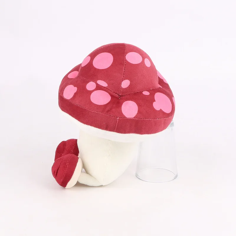 لعبة رائعة على شكل فطر للجري، دمية محشوة على طراز الرسوم المتحركة اللطيفة مع أرجل، ديكور ناعم قابل للجمع للمكتب والغرفة #4
