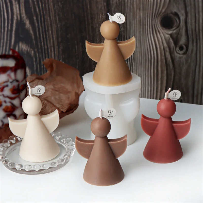 

3D простота ангел силиконовая форма для изготовления свечей DIY ручная работа крылатый ангел аромат ароматная смола гипсовые инструменты домашний декор