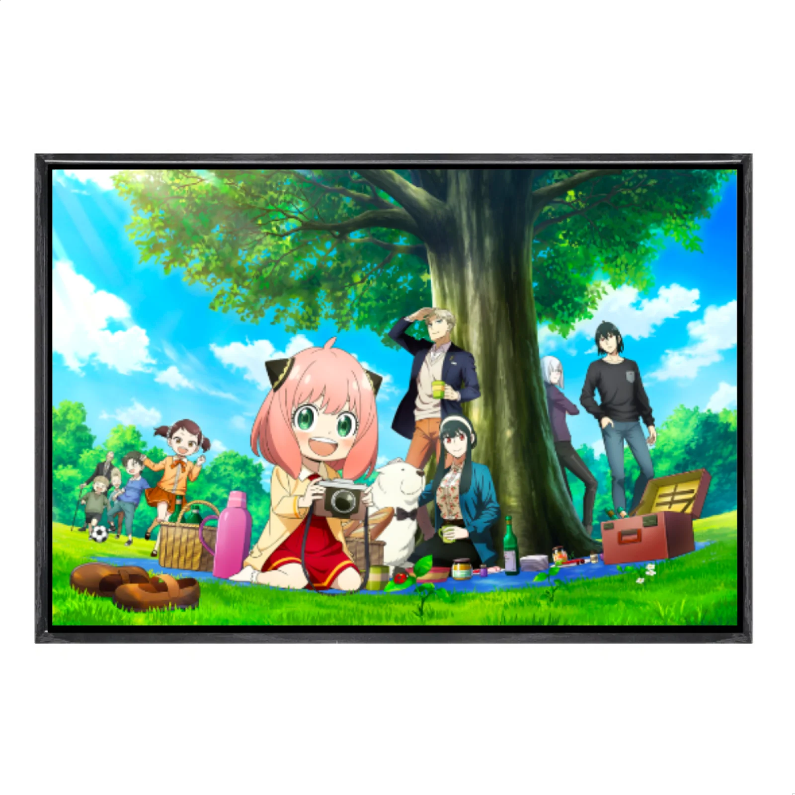 

Японская манга, многоразмерный холст, постер в двойной рамке, настенное искусство, домашний декор Spyx Family для гостиной, спальни