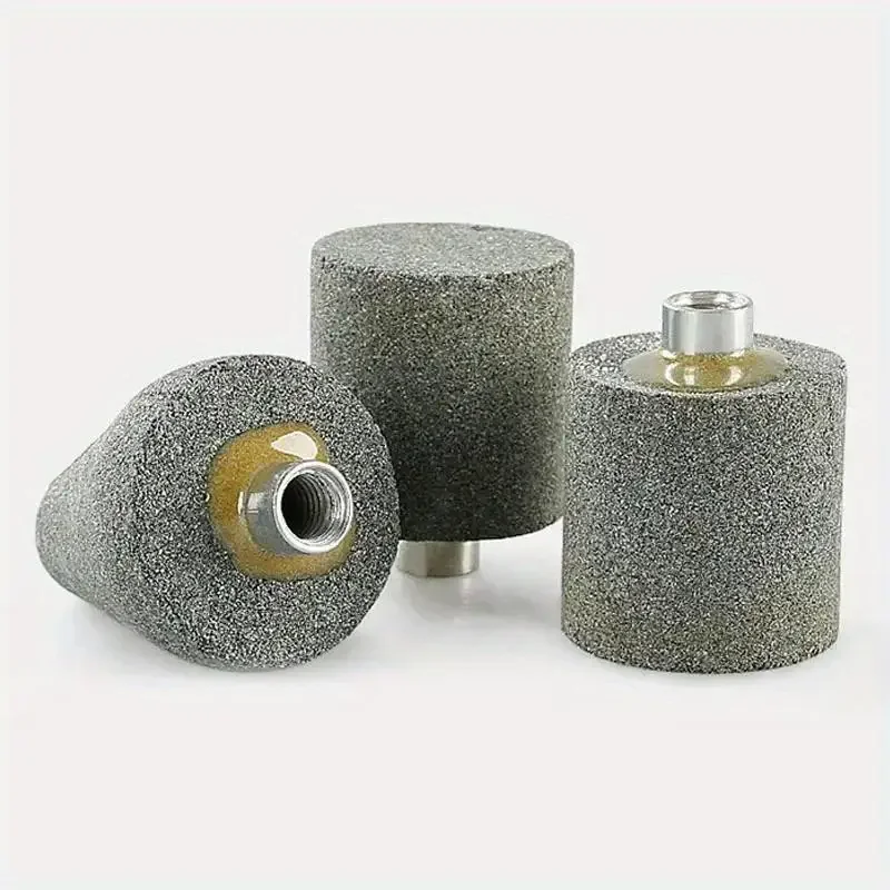 Small Grinding Wheel Granite Pebbles Stone Carving Polishing Conical Cylindrical Grinding Head for 100 Angle Grinder