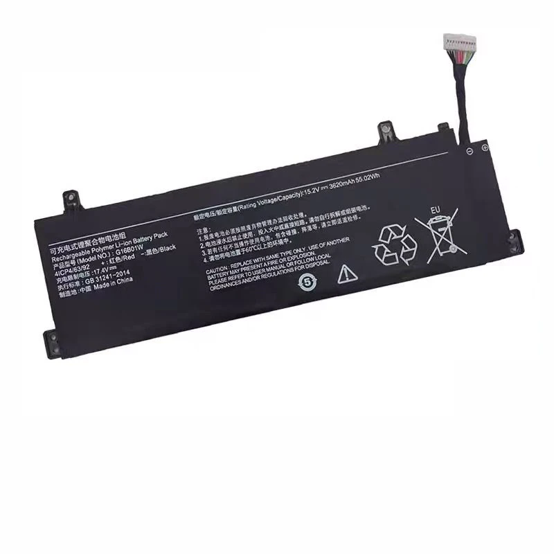 

G16B01W Laptop Battery for Xiaomi Redmi G Gaming 16 Series XMG2003-AJ/AL/AB RMG2103-AB RMG2104-AJ RMG2212-AI/AD 15.2V 55.02Wh