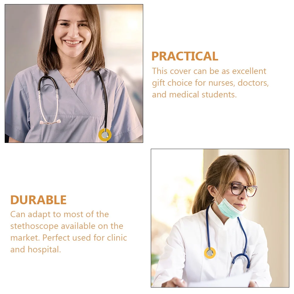 

12 Pcs Stethoscope Set Accessories Charms Head Cover Replacement Parts Nursing Case