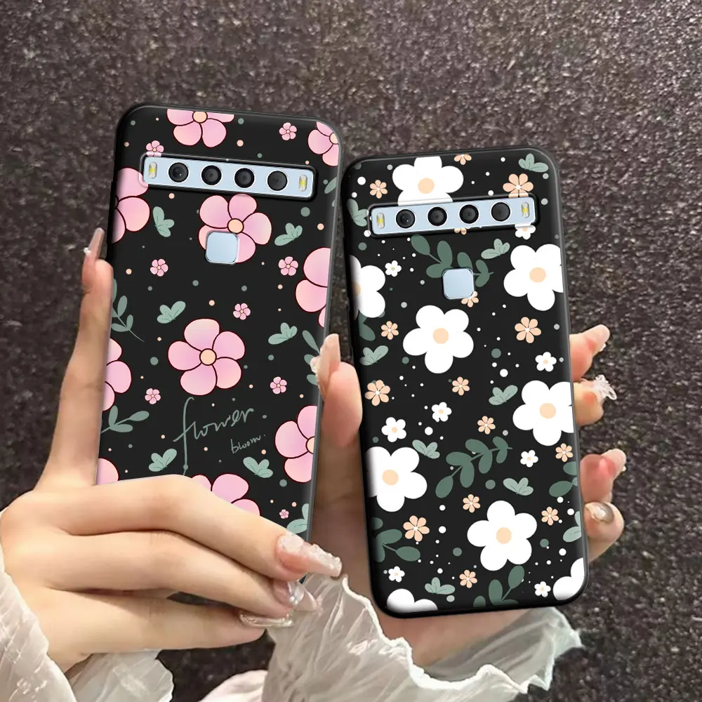 For TCL 10L 10 Lite 10SE Case Beauty Floral Soft Silicone Natural TPU Phone Case For TCL Bremen 5G Cool Back Cover Fundas