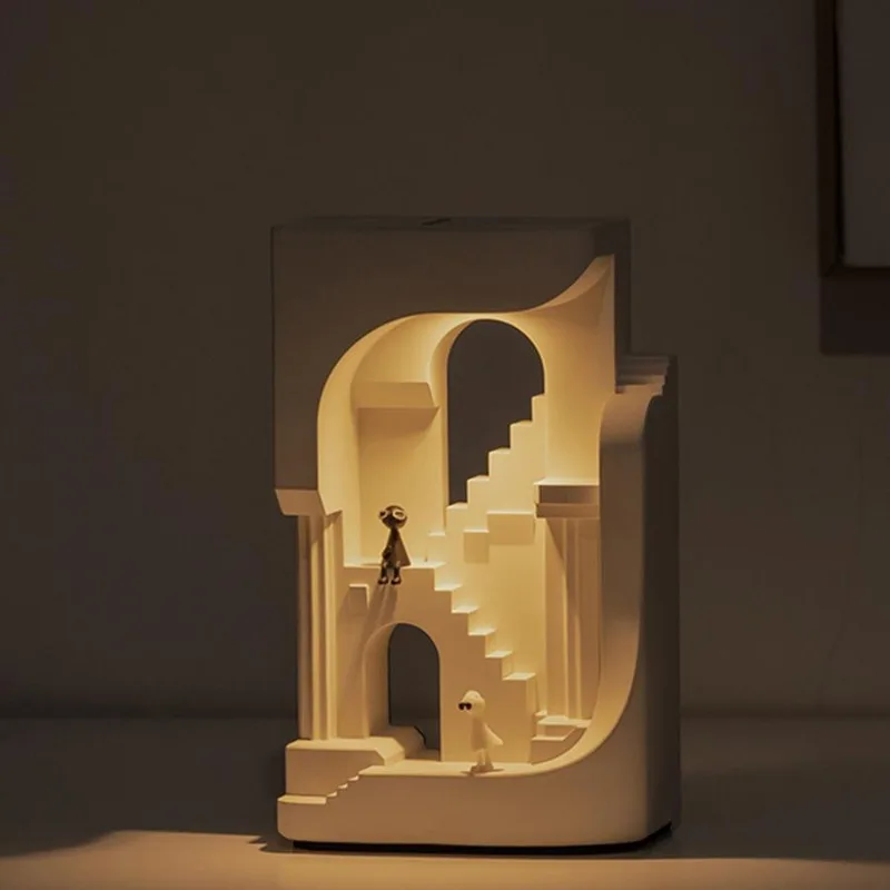 Monument Valley Night Light, Creative Atmosphere Desk Lamp
