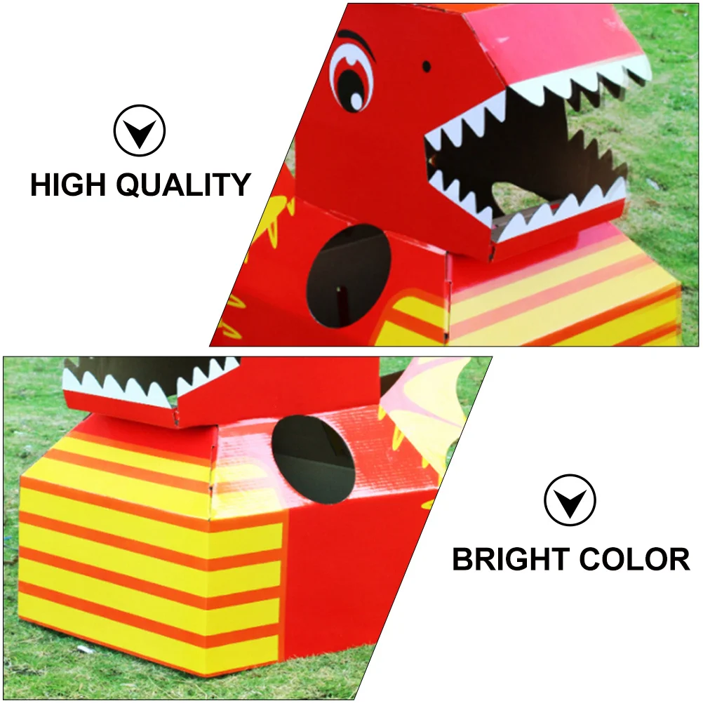 

1pc Dinosaur Wearable Carton Diy Kit High-Quality Paper Kids Interactive For Party Birthday Children Day Gift Lightweight