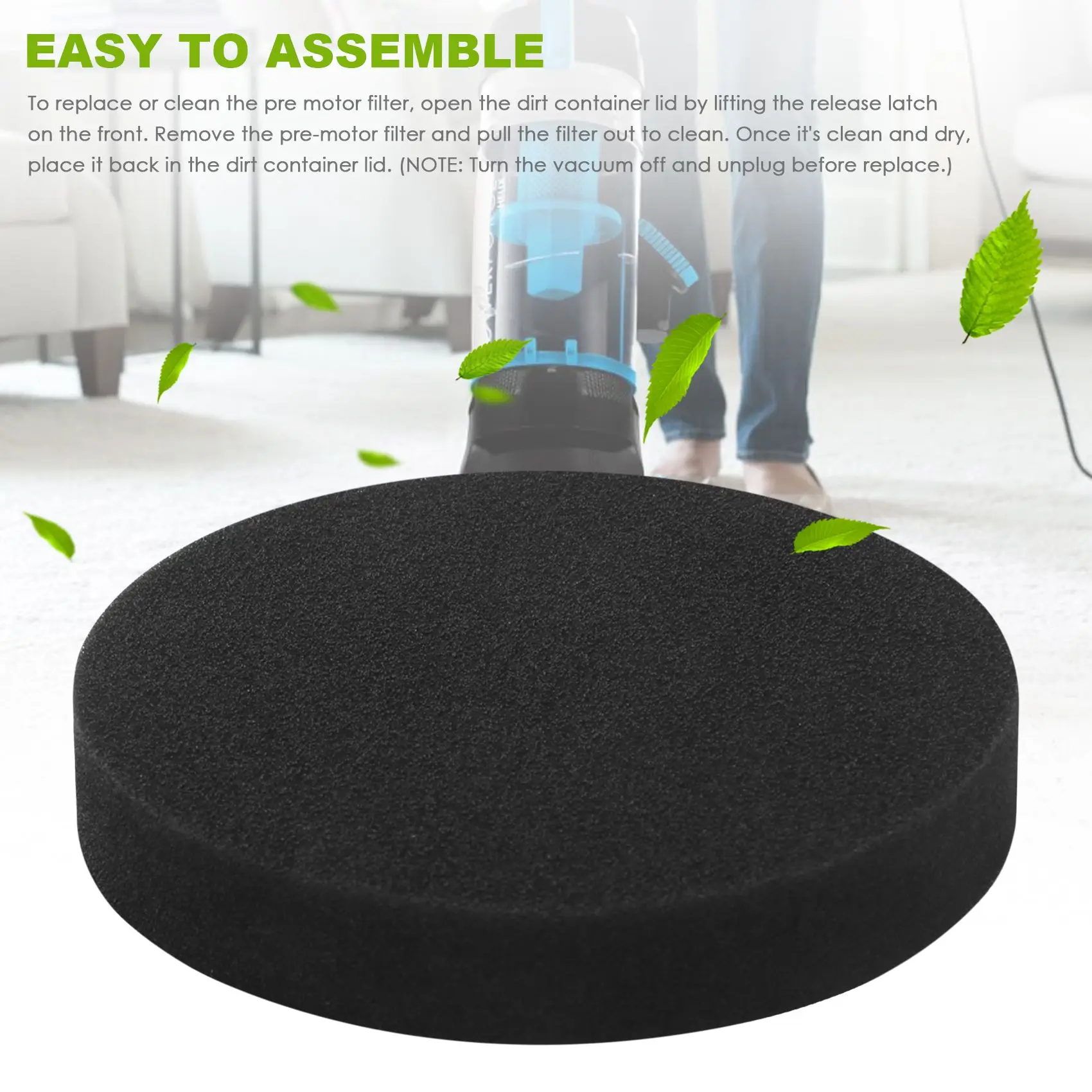 M04K, 4 шт., фильтр передмотора для Bissell Powerforce Helix, вертикальный пылесос без мешка, моющиеся губчатые фильтры, замена 1608225