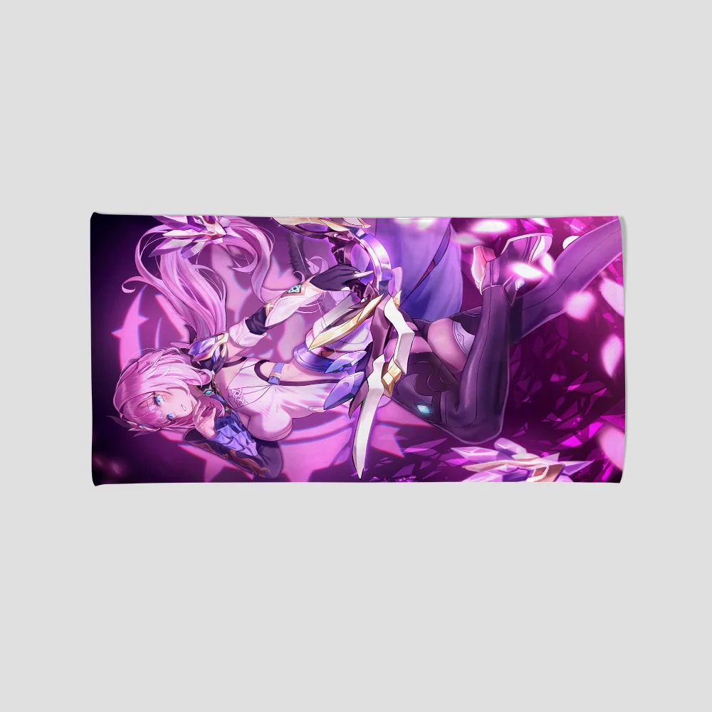 H-Honkai Impact 3rd Elysia Towel Absorbent Quick dry Soft Yoga Swimming Resort Mountain Climbing Towel beach towel