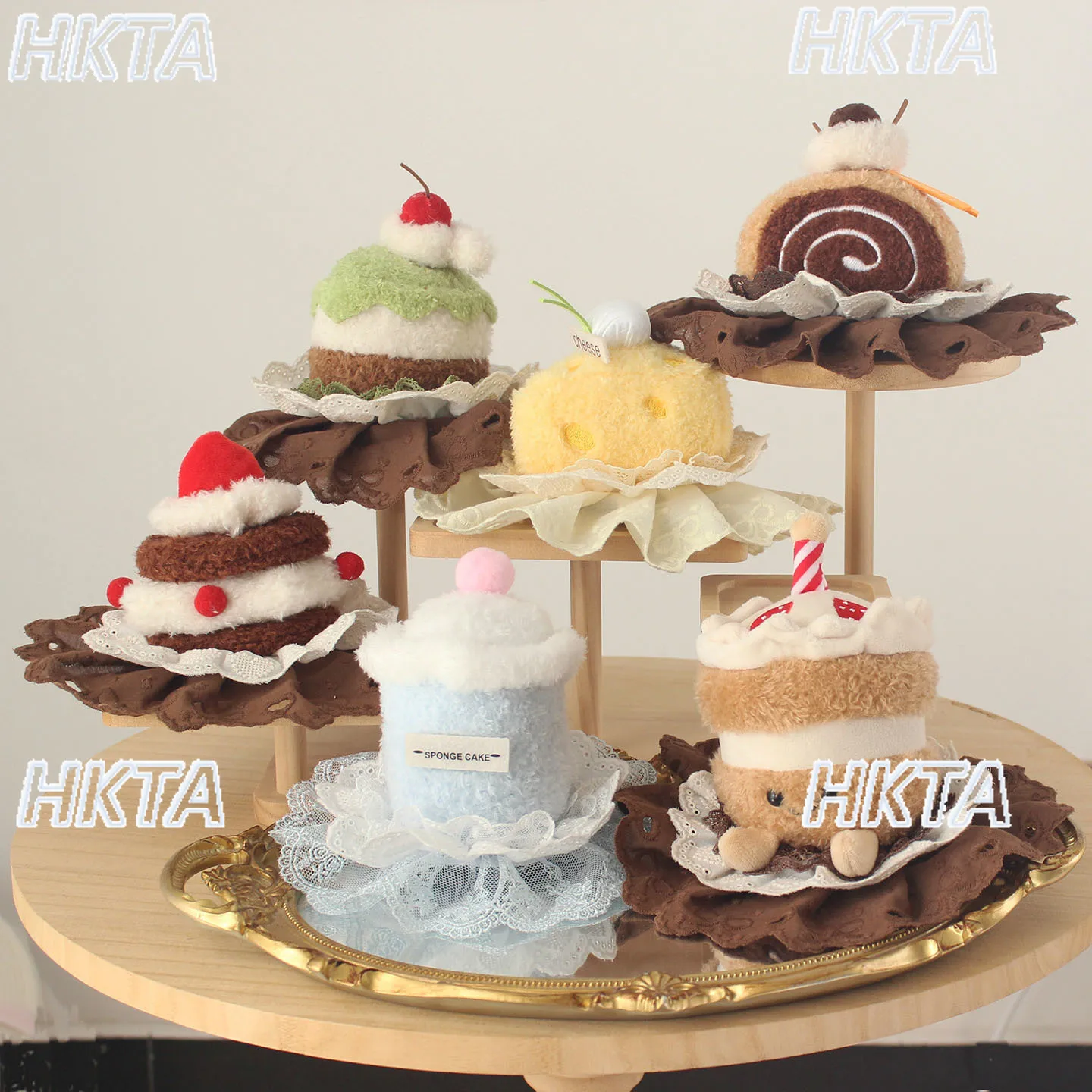 

Sweet Lolita Winter New Strawberry Cake Top Hat Hair Clip Cute Kawaii Lace Stitching Pleats Headwear Caps Accessories Women