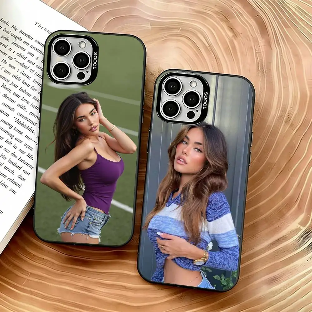 

Madison Beer Singer Phone Case For iPhone 17,16,15,14,13,12,11 Plus,Pro Max,XS,Colored Silver Plated Inside Cover