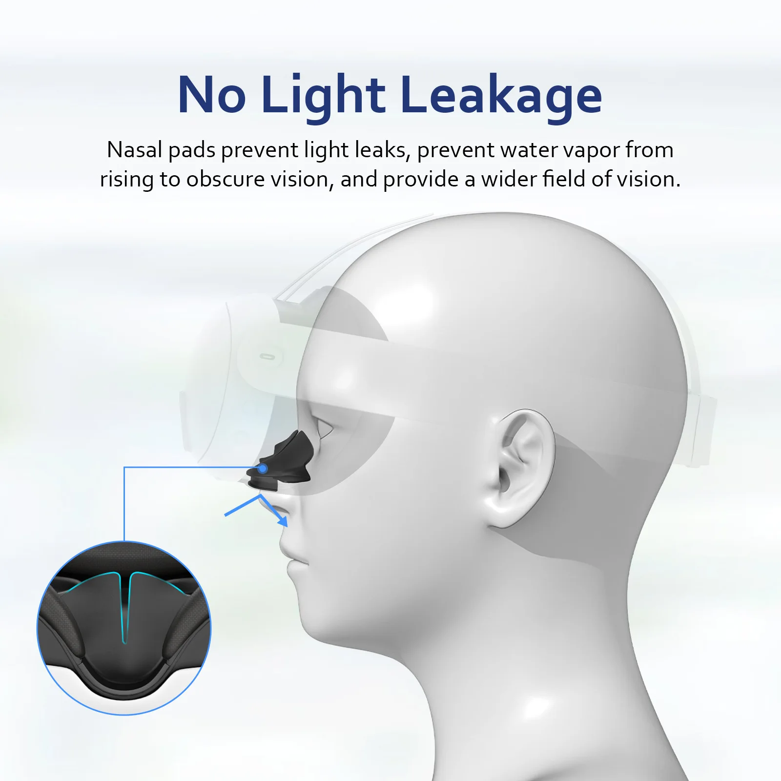 แผ่นซิลิโคนสำหรับ meta Quest 3ชุดหูฟัง VR กันเหงื่อเปลี่ยนที่ครอบจมูกล้างทำความสะอาดได้สำหรับอุปกรณ์ Meta Quest 3 VR