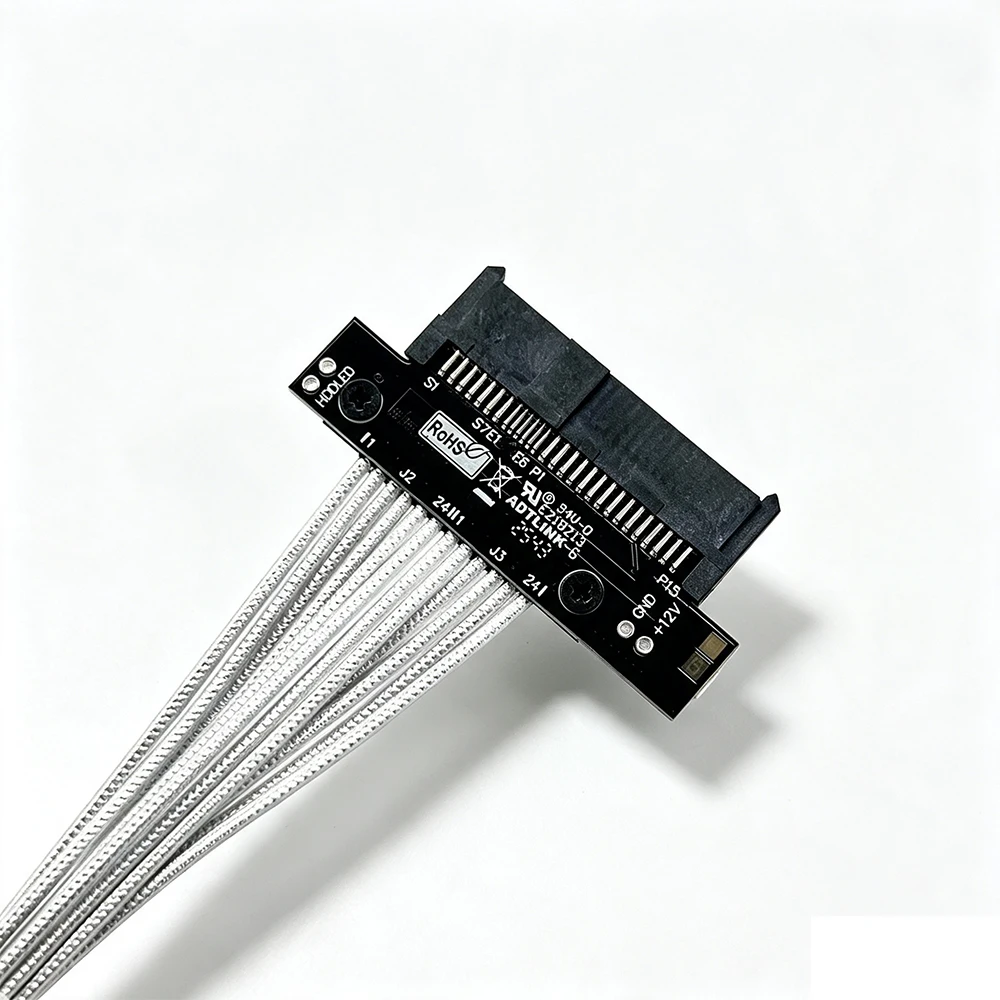 ADT PCIe 5.0 X4 To U.2 SFF-8639 Extension Cable Gen5 128Gbps Lossless Riser High Temp Resistant for Industrial Server NVMe SSD