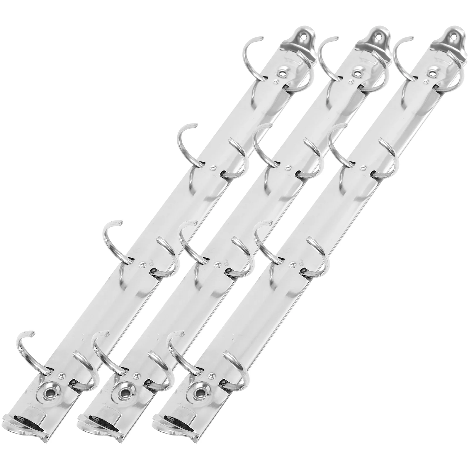 3 Pcs A4 Binder Spine Inserts Fixing Binders Notebo Mechanical Loose Leaf Metal Clips for Hanging Binding Iron