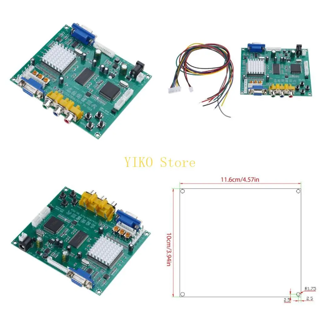 K32C GBS8200 for Arcade Game RGB CGA EGA YUV to VGA HD-Video Converter Board-Module HD9800 Game Converter Board Video-Decode