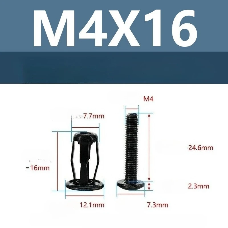 

15/20 шт. лепестковая заклепка, винт, домкрат, гайки M4 M5 M6, расширительный крепежный зажим, анкеры, металлические заклепки, заглушки, стопорный болт, настенный крепеж