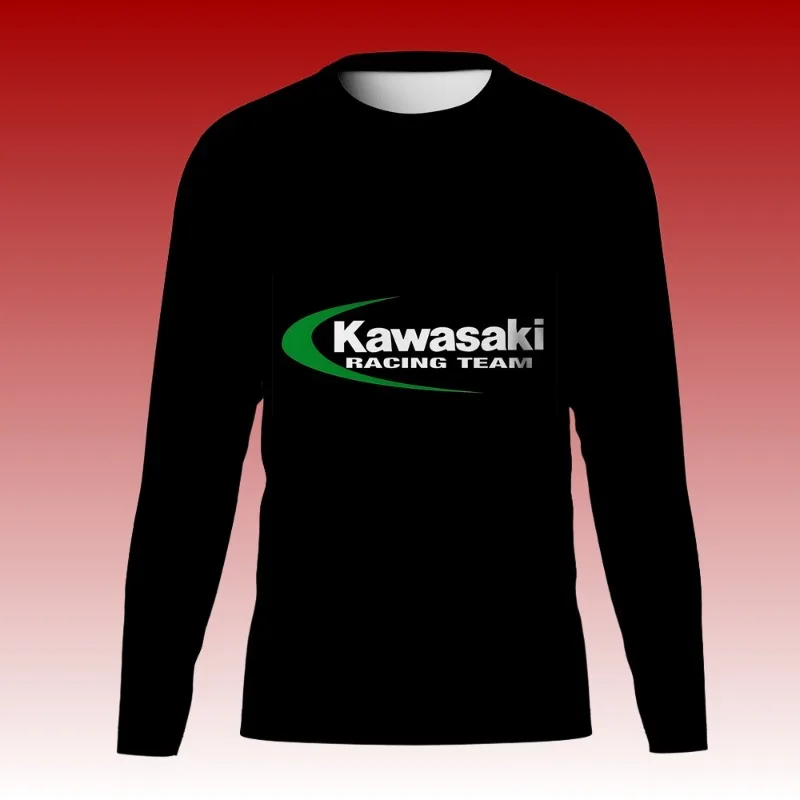 

MOTO-Kawasaki, новая быстросохнущая дышащая модная одежда для взрослых и детей для горной езды по бездорожью с длинными рукавами