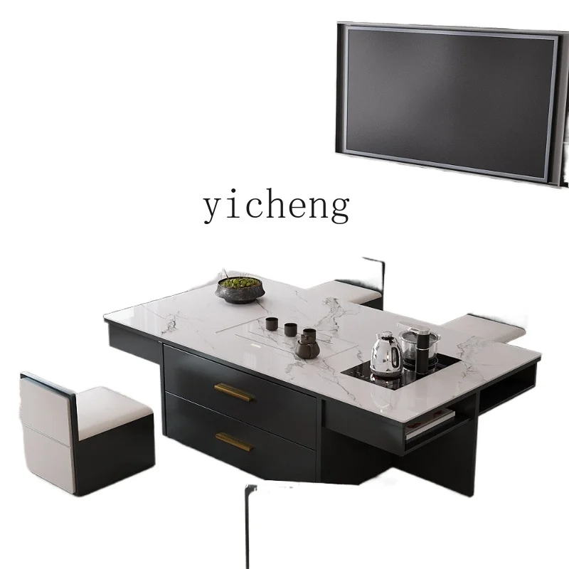 XL Multi-Function Tea Table Tea Making Kombucha Table with Automatic Kettle Tea Table