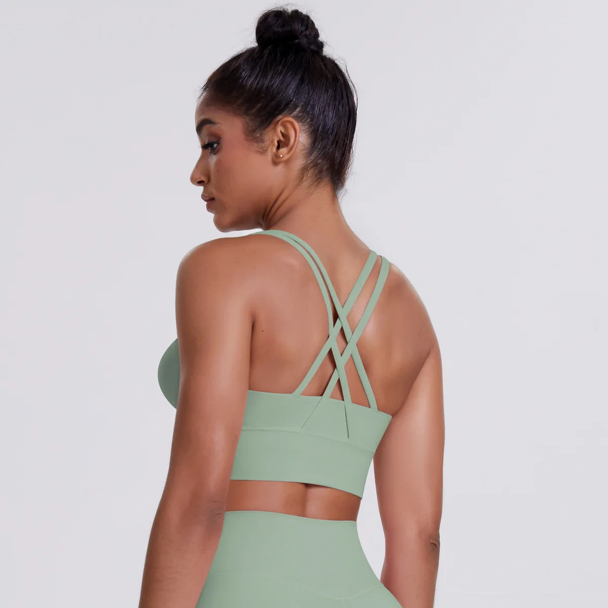 

Спортивный бюстгальтер Pad Cloud с полированным крестом и красивой спиной, повседневный противоударный жилет для бега для фитнеса, одежда для йоги, женская одежда