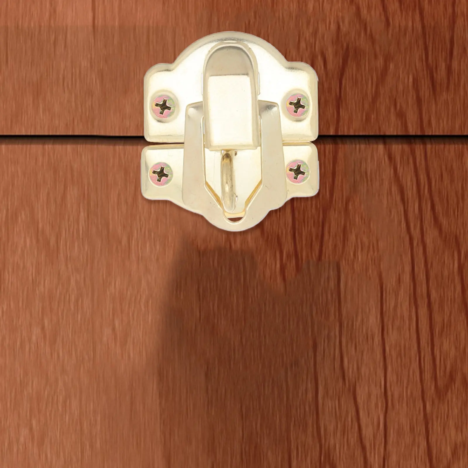 20Pcs Hasp Latch Lockable Small Metal Clasp Buckle Golden Box Lid Fasteners Decorative Hardware for Wooden Boxes Cabinet