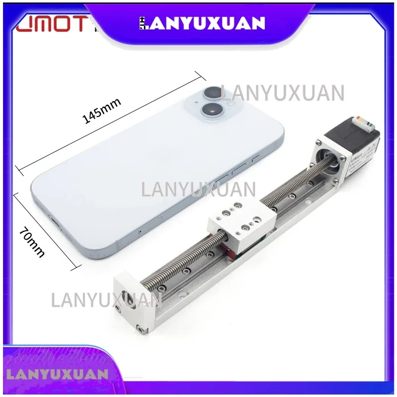 Micro 20mm T-type CNC Sliding Table Rail Linear Stage Transport Guide Platform Nema 8 Stepper Motor 2/4mm Lead Drive Module