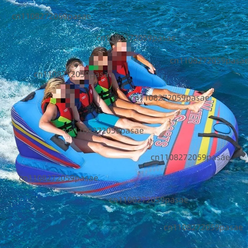 Inflatable Towable Tube Boat 4 Rider Water Jet Ski Sports