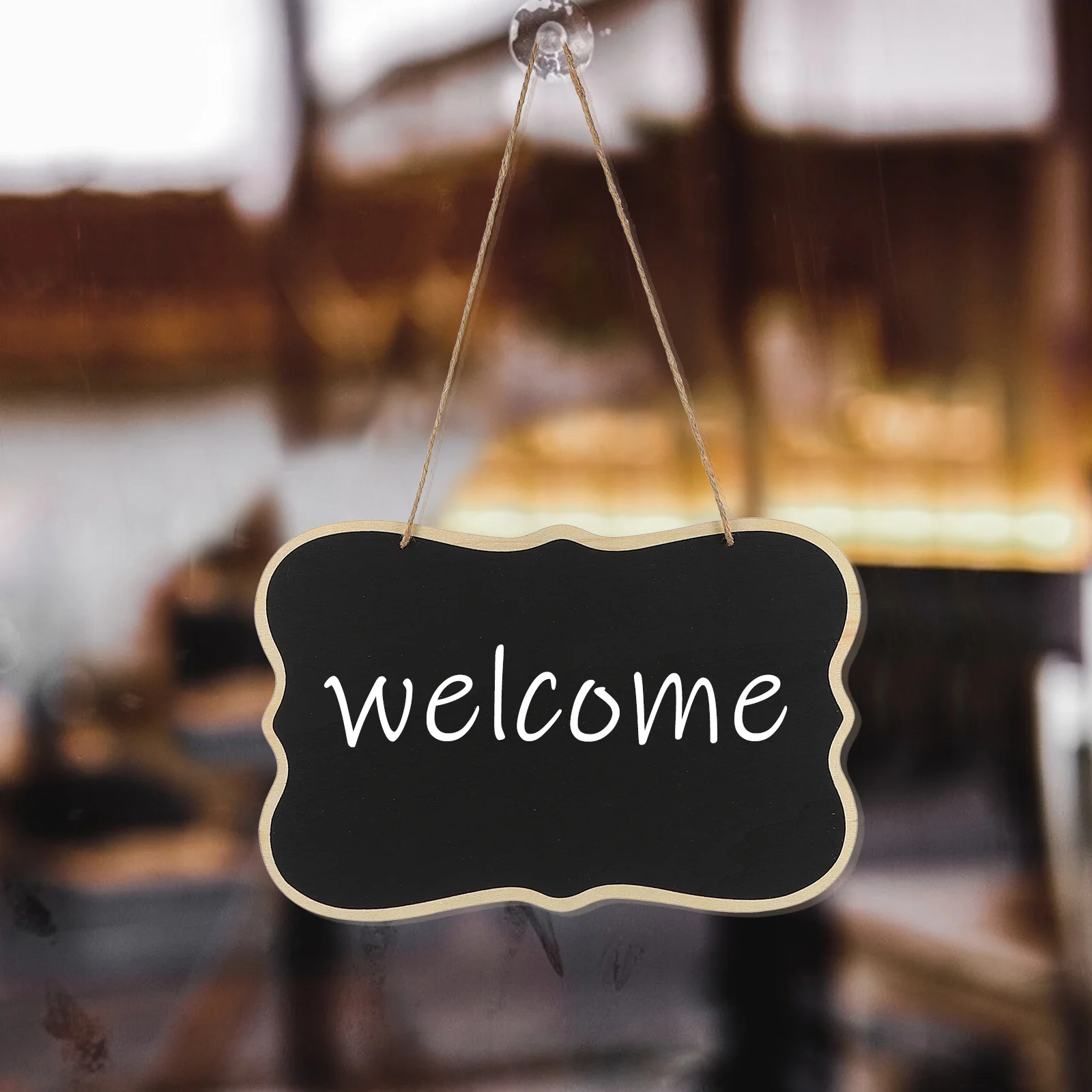 

3pcs Heart Shaped Door Sign Mini Blackboard For Coffee Bar Office Message Portable Wooden Chalkboard Erasable Writing Board