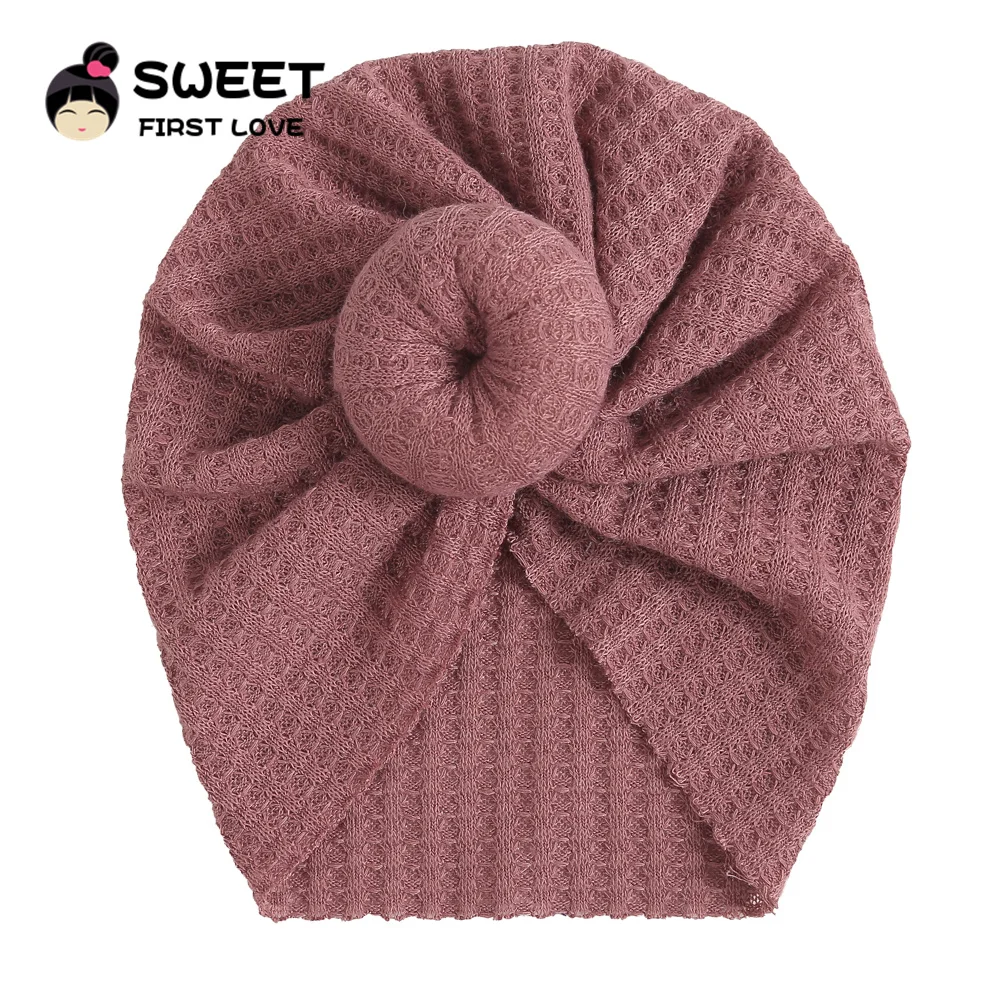 25Color Turban for Babies Accessories For Newborn Solid Knot Headband Toddler Kids Baby Girl Turban Cotton Beanie Hat Winter Cap