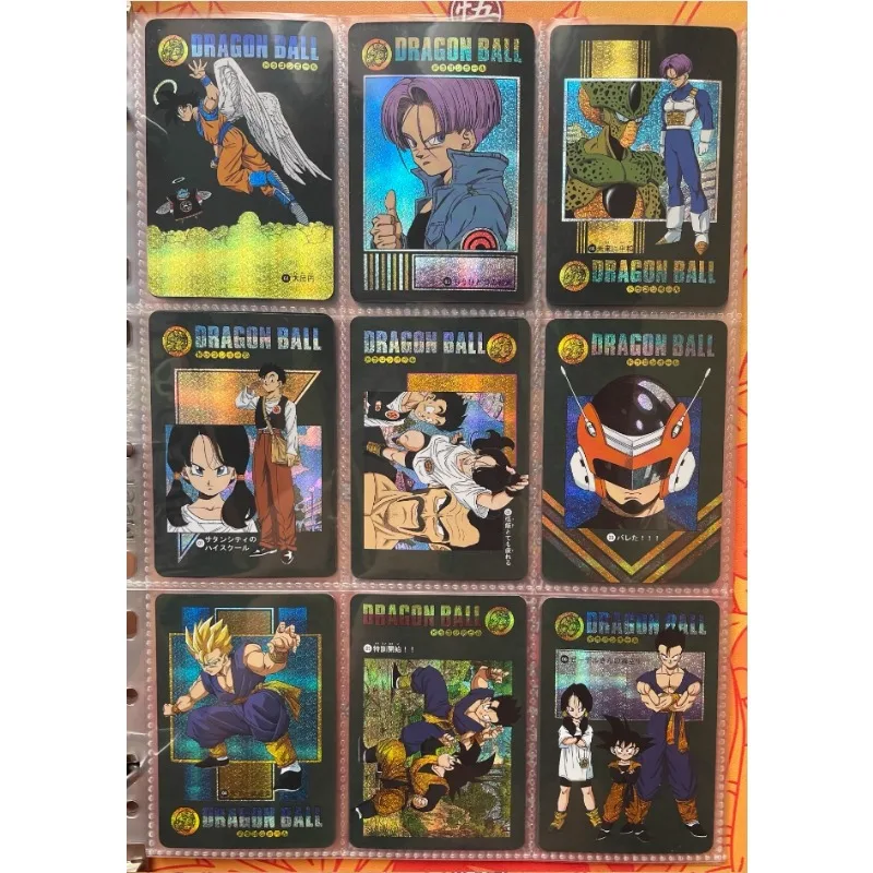 54pcs/set Dragon Ball Storm Majin Buu Chapter Self Made Refraction Flash Card Anime Classics Game Collection Cards Toy Gift