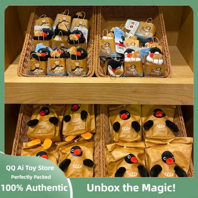 

Серия плюшевых подвесок Pingu - кукла Kawaii Penguin и аксессуары, подарочная упаковка, милый плюшевый орнамент с пингвином, коллекция, милая сумка, игрушка