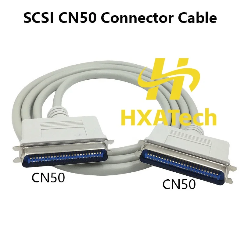 

HXATech - Соединительный кабель SCSI CN50 «папа» на CN50 «папа» Кабель для передачи данных принтера CN50-контактный сканер «папа-папа» Линия 1 м 3 м