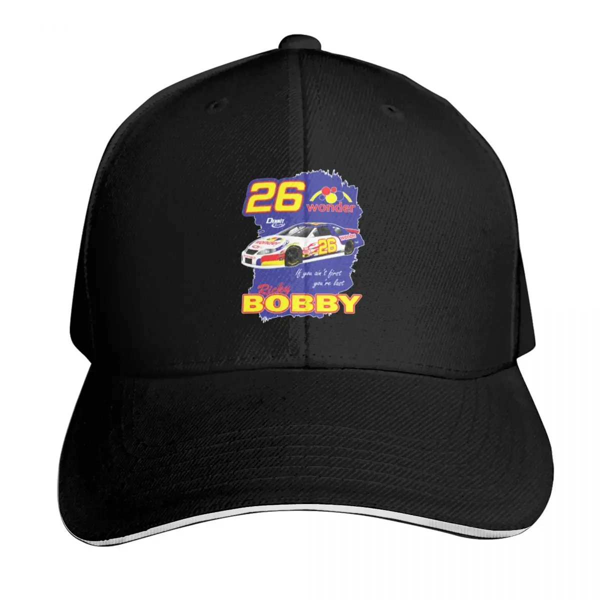 Ricky Bobby If you ain_t first you_re last Baseball Cap Summer Beach Travel Streetwear Hip Hop Trendy Vintage Retro Embroidered