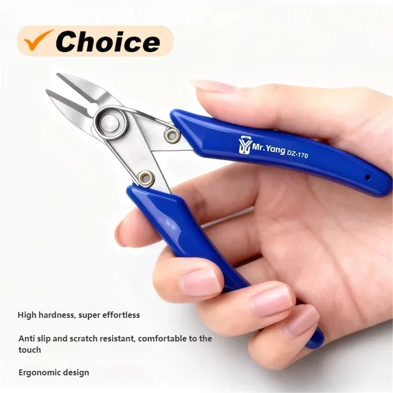

Mr.Yang DZ-170 Diagonal Cutting Pliers Flush Cutter for Mobile Phone High Hardness Electronic Oblique Mouth Pliers