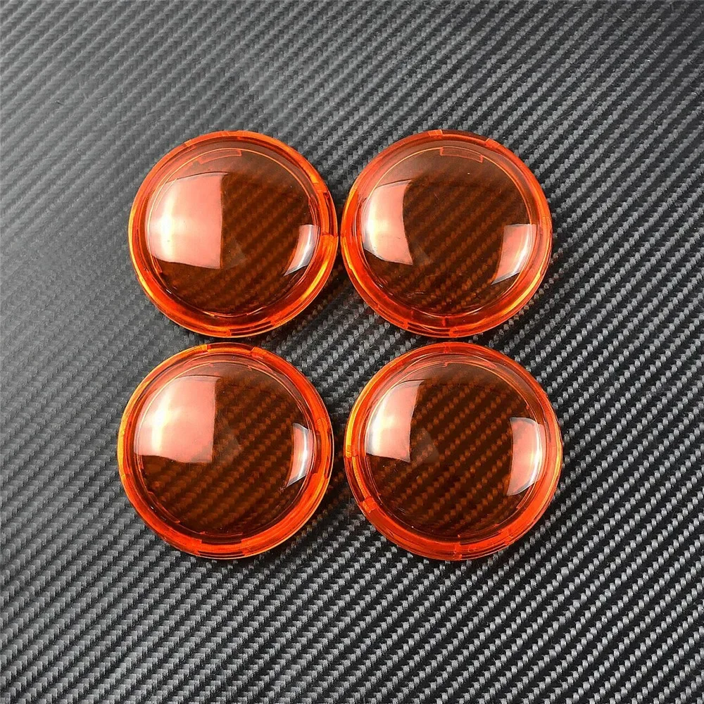 Motorcycle Turn Signal Indicator Light Lens Cover Smoke/Red/Clear/Orange Lamp Cover For Harley Touring Sportster Softail Dyna