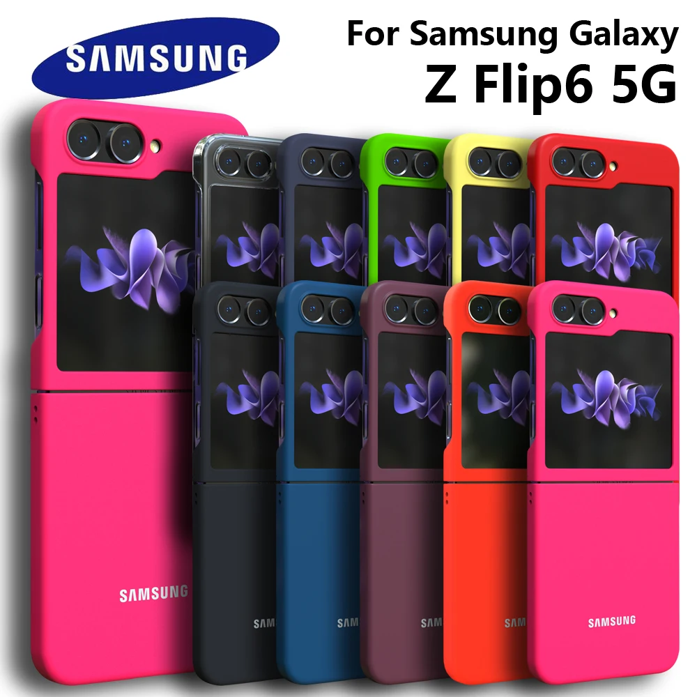 สําหรับ Samsung Galaxy Z Flip6 5G กรณี Silky PC Soft-Touch กลับป้องกันสําหรับ ZFLIP6 Z FLIP 6 ZFLIP 6 โทรศัพท์กรณี