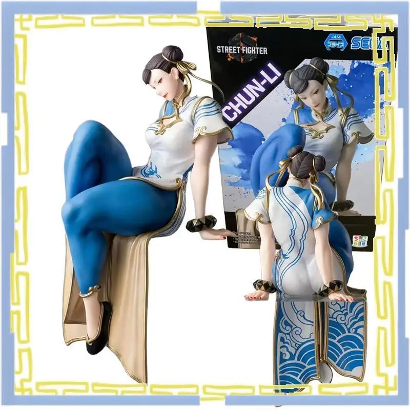 

В наличии, оригинальная Sega Street Fighter 6 Chun-Li, поза для сидения, 14 см, ПВХ, новая и нераспечатанная аниме-фигурка, модель, коллекционная игрушка в подарок