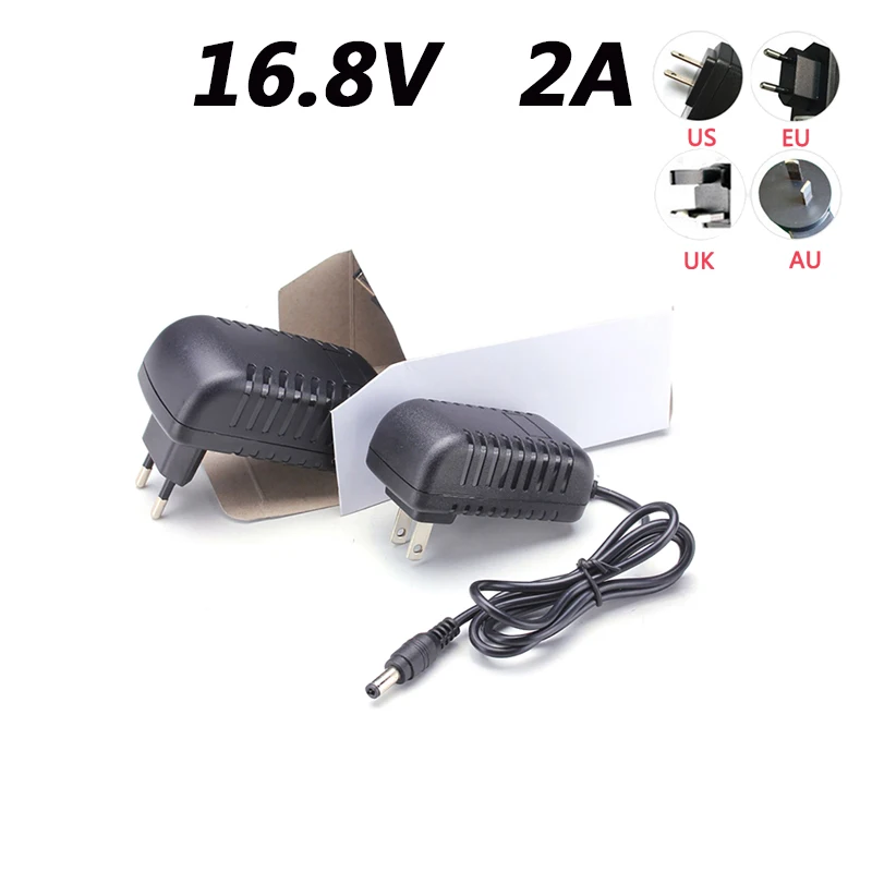 16.8V 2A 4S Li-poly lithium ion Wall Charger DC Port for 14.8V 14.4V 16.8 Volt Electric Robot Tool drill Dc Cable 1.5M