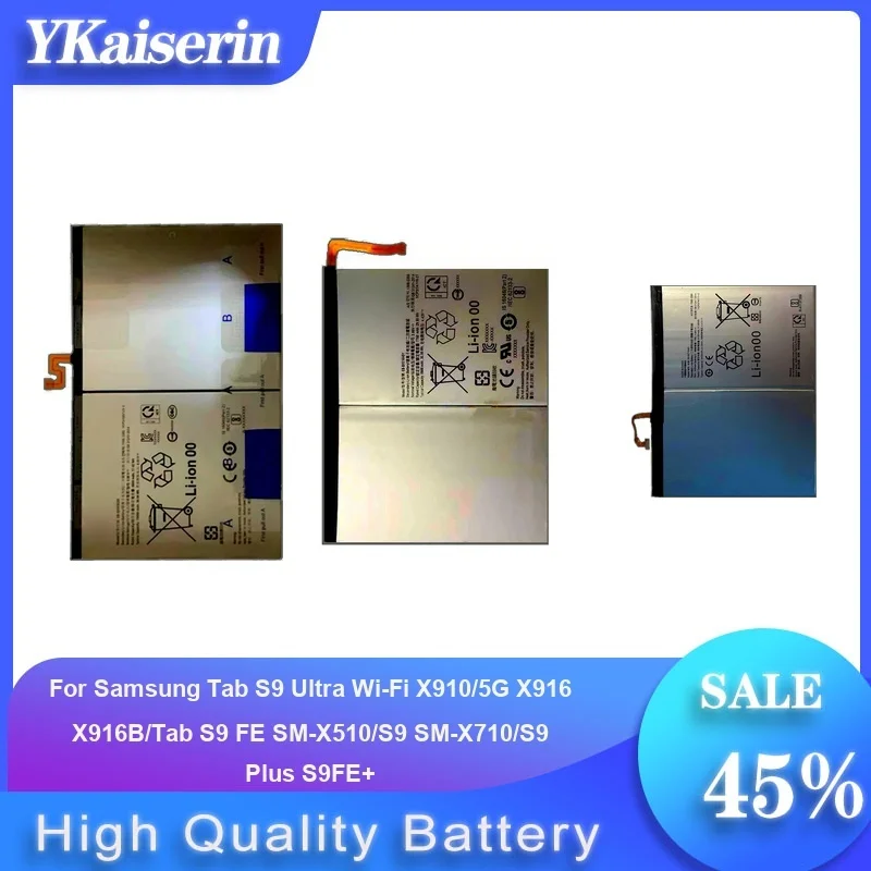

Аккумулятор для планшета Samsung Galaxy Tab S9 FE/Plus S9+ S9FE+ X810 X816/Ultra Wi-Fi X910/5G X916 X916B Высококачественные аккумуляторы