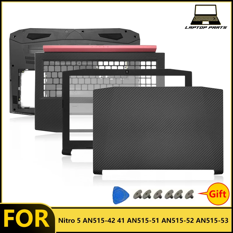NEW For Nitro 5 AN515-42/41 AN515-51/52/53 Laptop LCD Back Cover Front Bezel Palmrest Bottom Case Hinge Laptop replacement parts