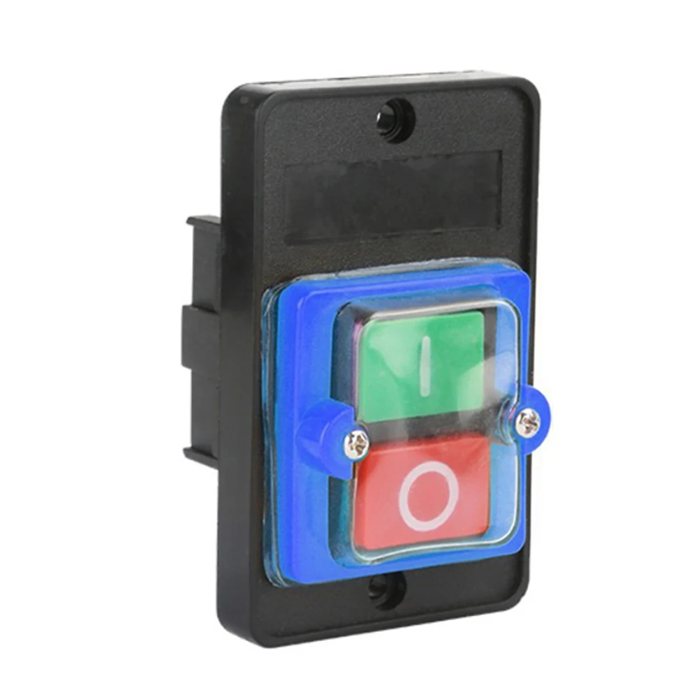 Waterproof singlephase motor start stop button switch for mechanical equipment with self locking and automatic for reset