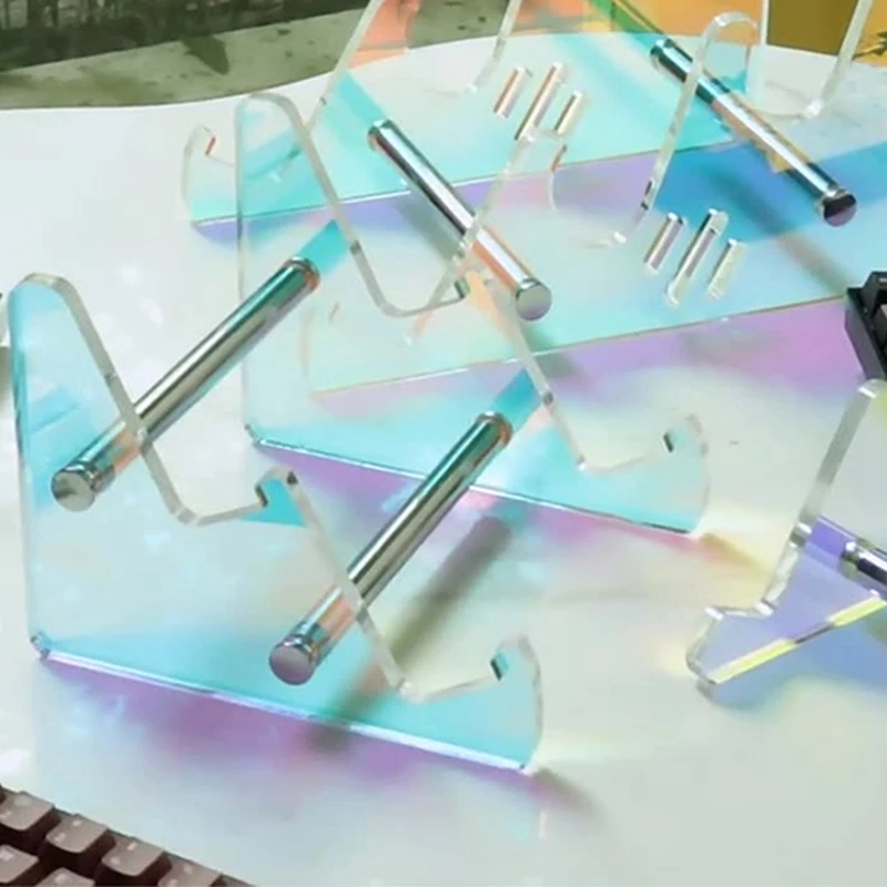 Removable Multicolor Acrylic Keyboard Stand Transparent Desktop Tray Computer Keyboard Tray Stand Multicolor