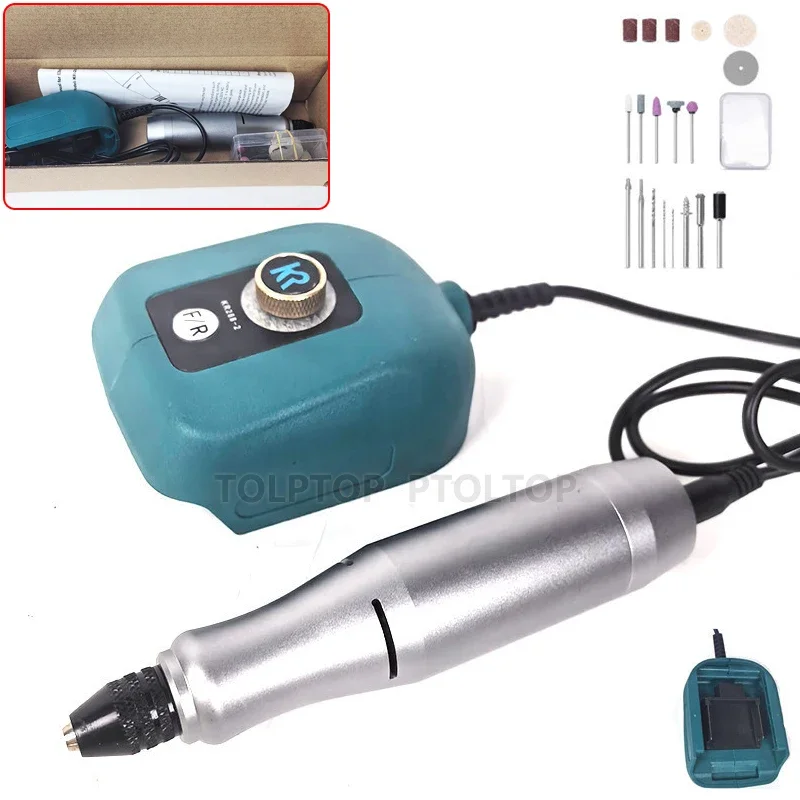 Mini lithium battery electric grinder 40W rechargeable engraving machine suitable for Makita 18V 21V lithium battery