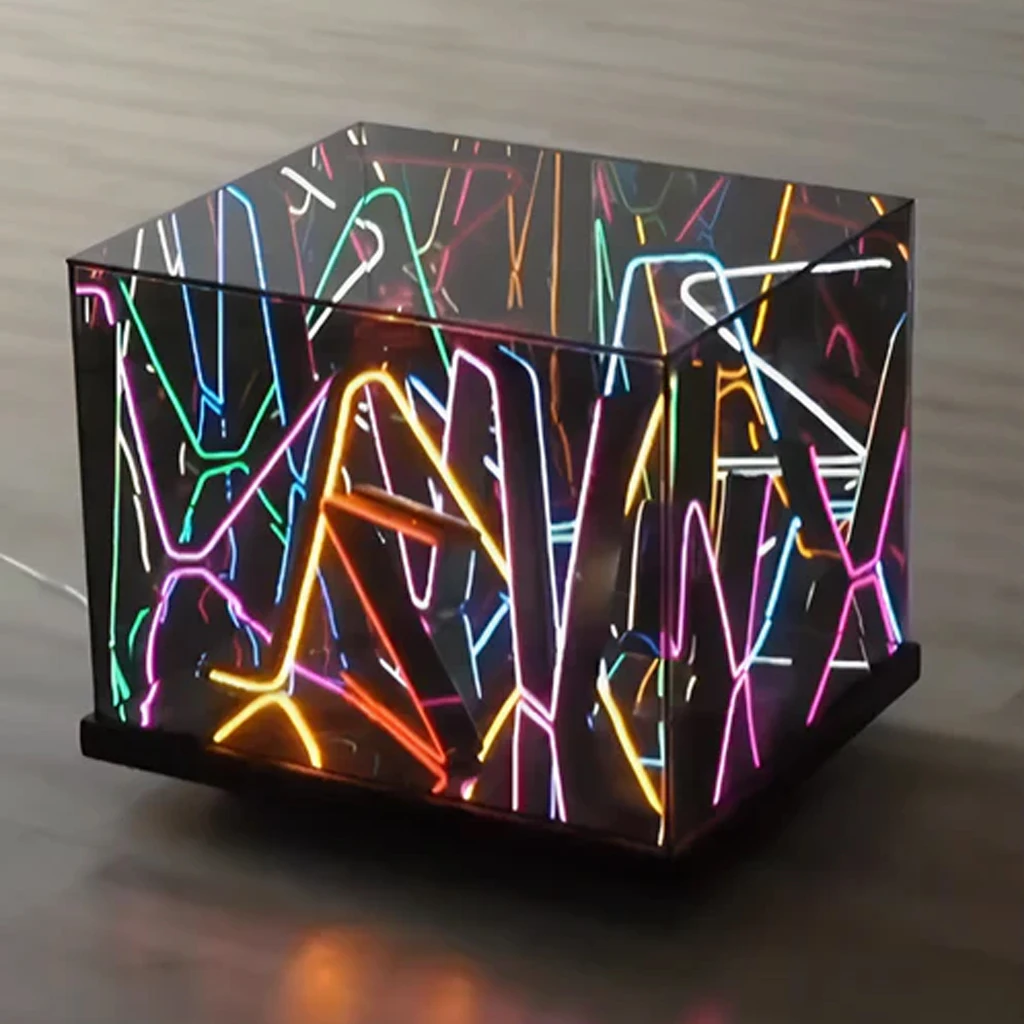 LiqVis Portable Energy-Efficient High-Brightness RGB 3D Led DJ Booth Table With Wheels for Large Parties Entertainment Centers